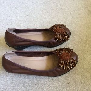 Cute brown leather shoes